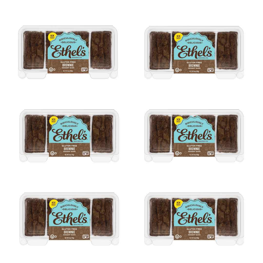 Ethel's Chocolate Brownie Bar by Ethels Baking Company, a rich and chewy dessert bar with chocolate flavor, 24-pack.