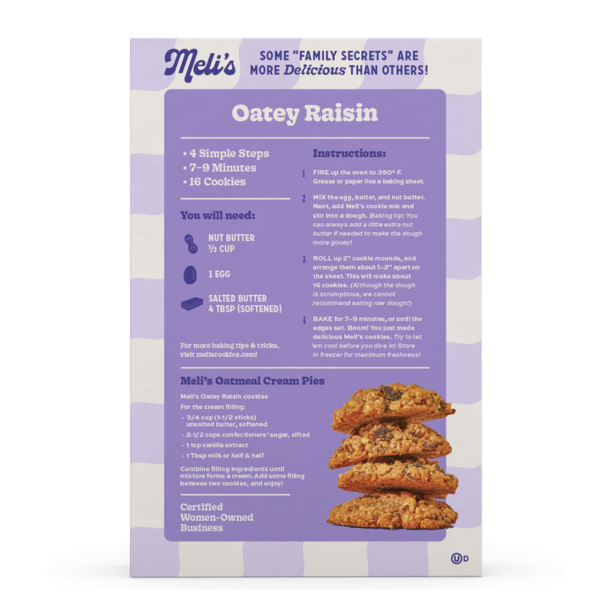 Meli's Oatey Raisin Cookie Mix (3-Pack)
