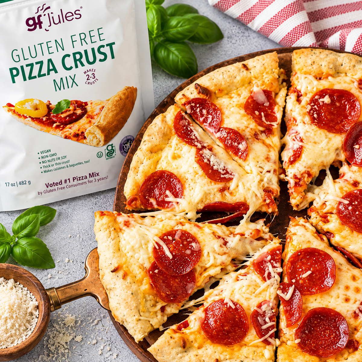 gfJules Gluten Free Pizza Making Packs Pizza Bundle gfJules