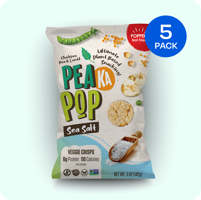 PeaKaPop Sea Salt Veggie Crisps