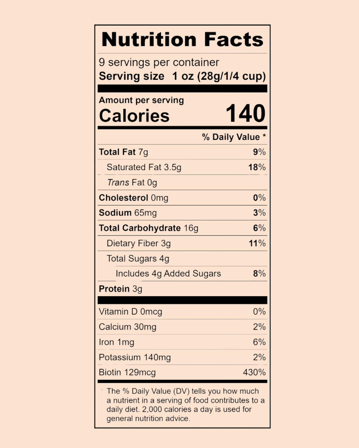LÜME Cinnamon Almond Granola in product packaging with cinnamon and almond ingredients visible