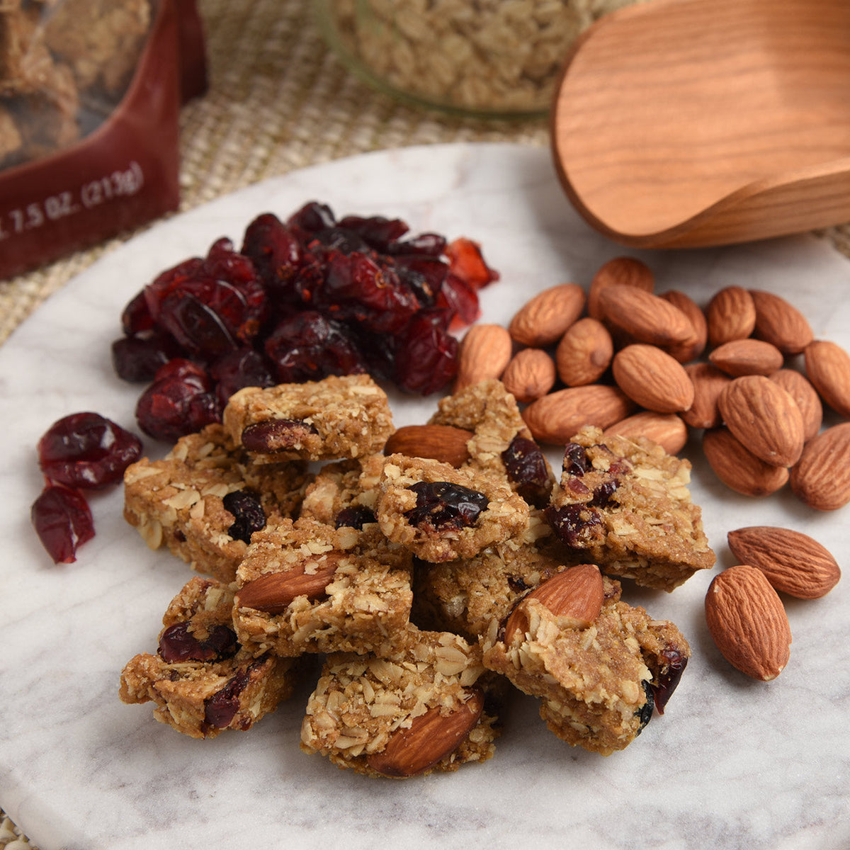Crazy Monkey Cranberry Almond Granola Bites