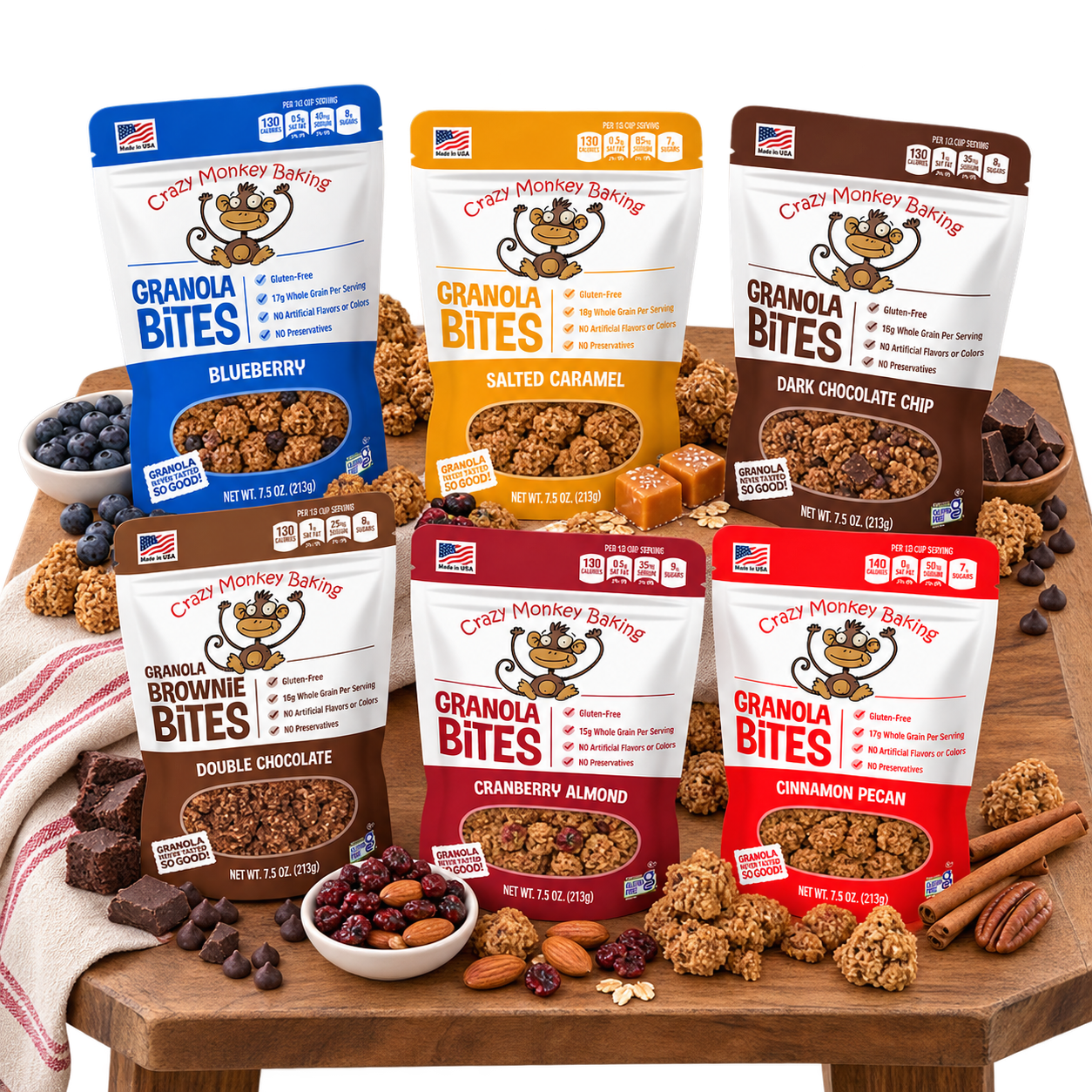 Crazy Monkey Granola Bites 6-Pack | Love Me Gluten-Free Market