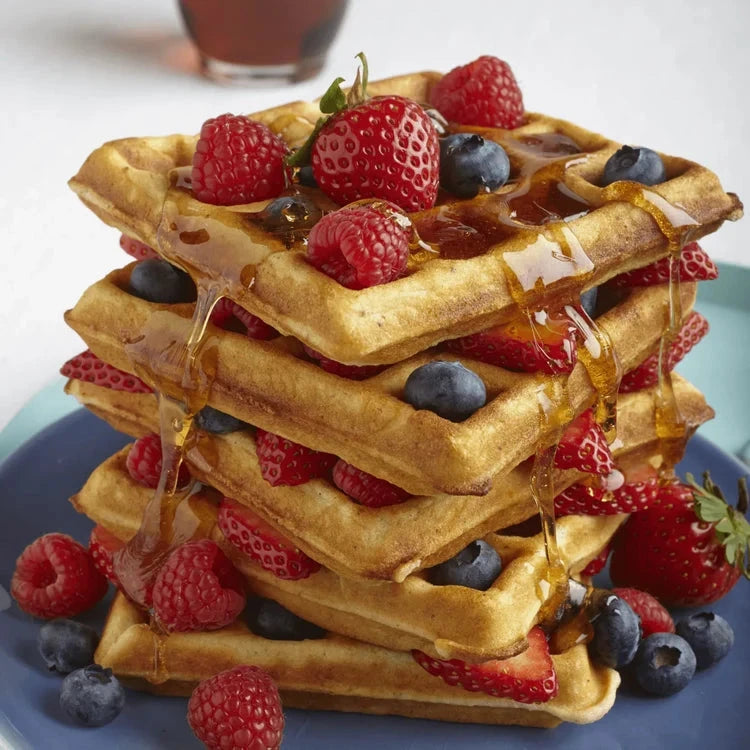 Pamela's Products pancake and waffle baking mix bundle in a 4lb bag, ideal for homemade breakfast treats.