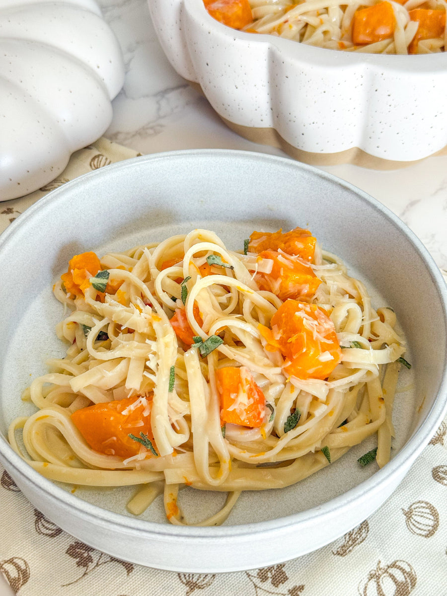 Roasted Butternut Squash & Feta Pasta with Hot Honey