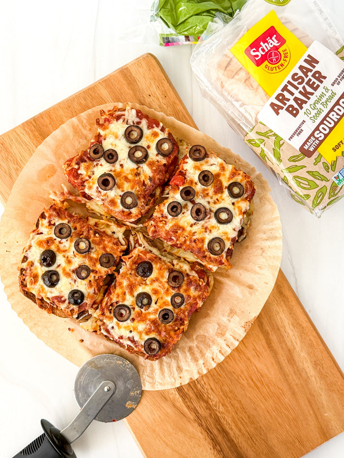 Air Fryer Pizza Toast Featuring Schär's New Artisan Bread