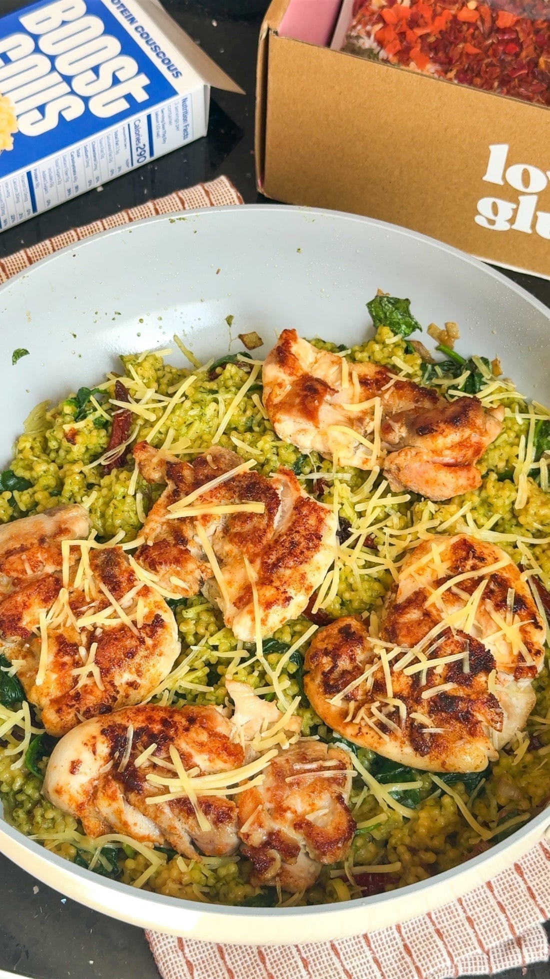Creamy Sun-Dried Tomato Chicken Couscous (Made with Boostcous)