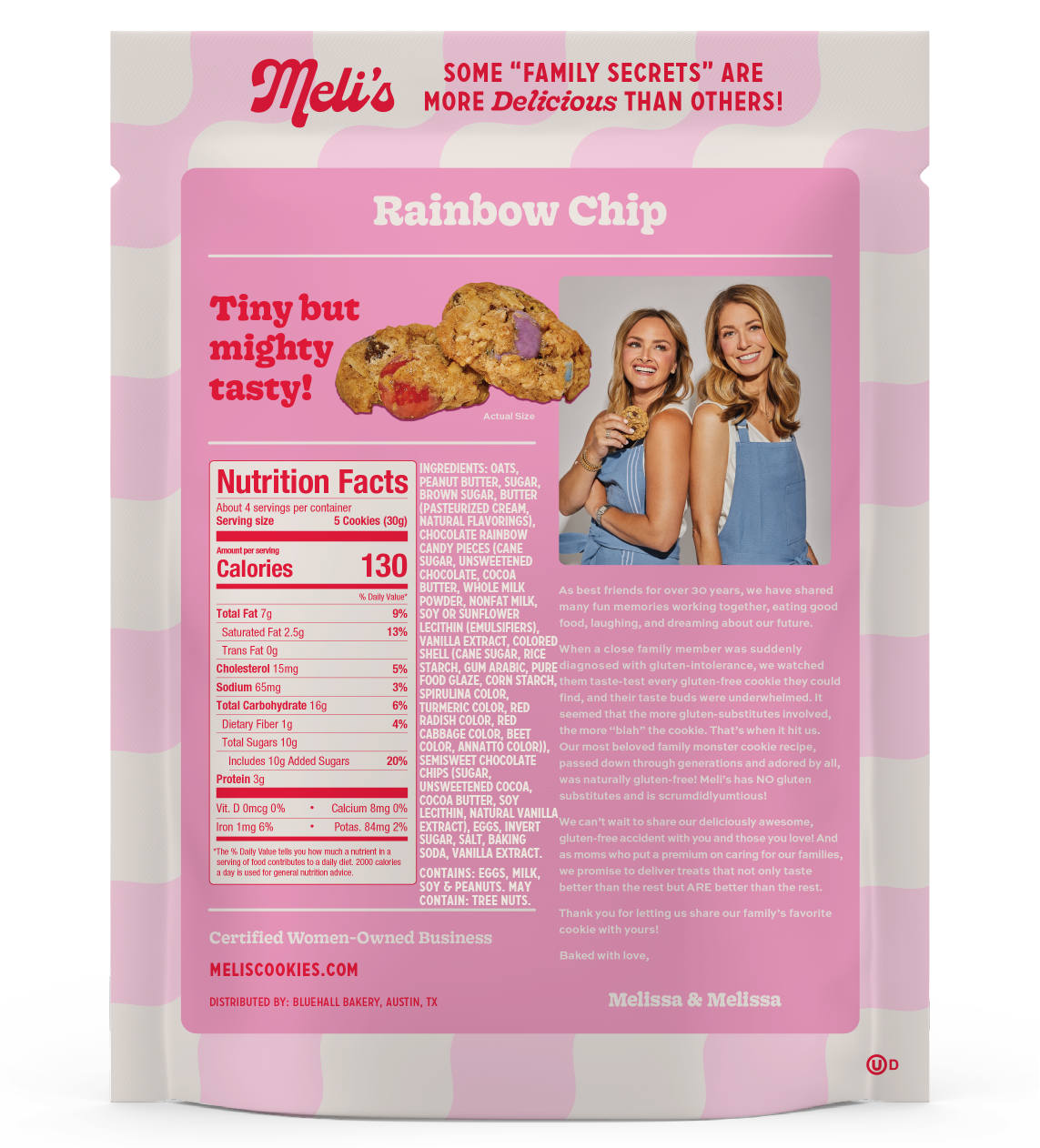 Meli's Rainbow Chip Mini Cookies 3-Pack