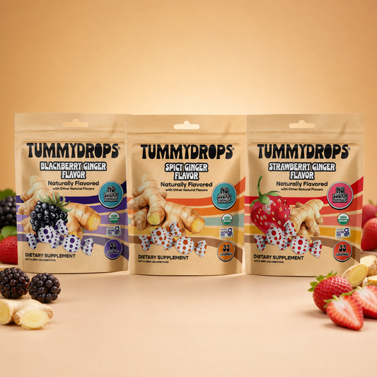 Tummydrops No Sugar Organic Ginger Collection