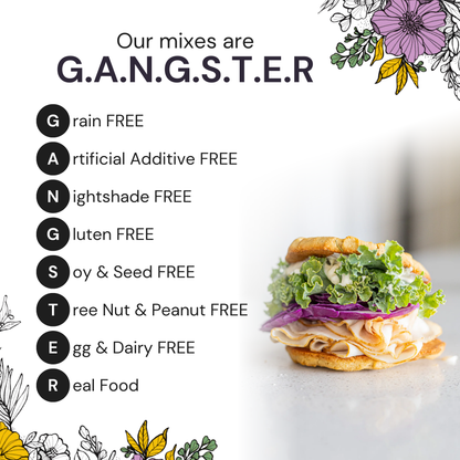 Eat G.A.N.G.S.T.E.R. VEGAN Pizza Crust & Flatbread Mix