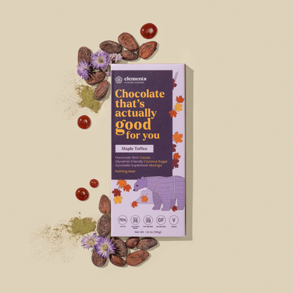 Assorted Elements Truffles chocolates from The Soma Collection, with smooth and glossy chocolate exterior and elegant packaging.