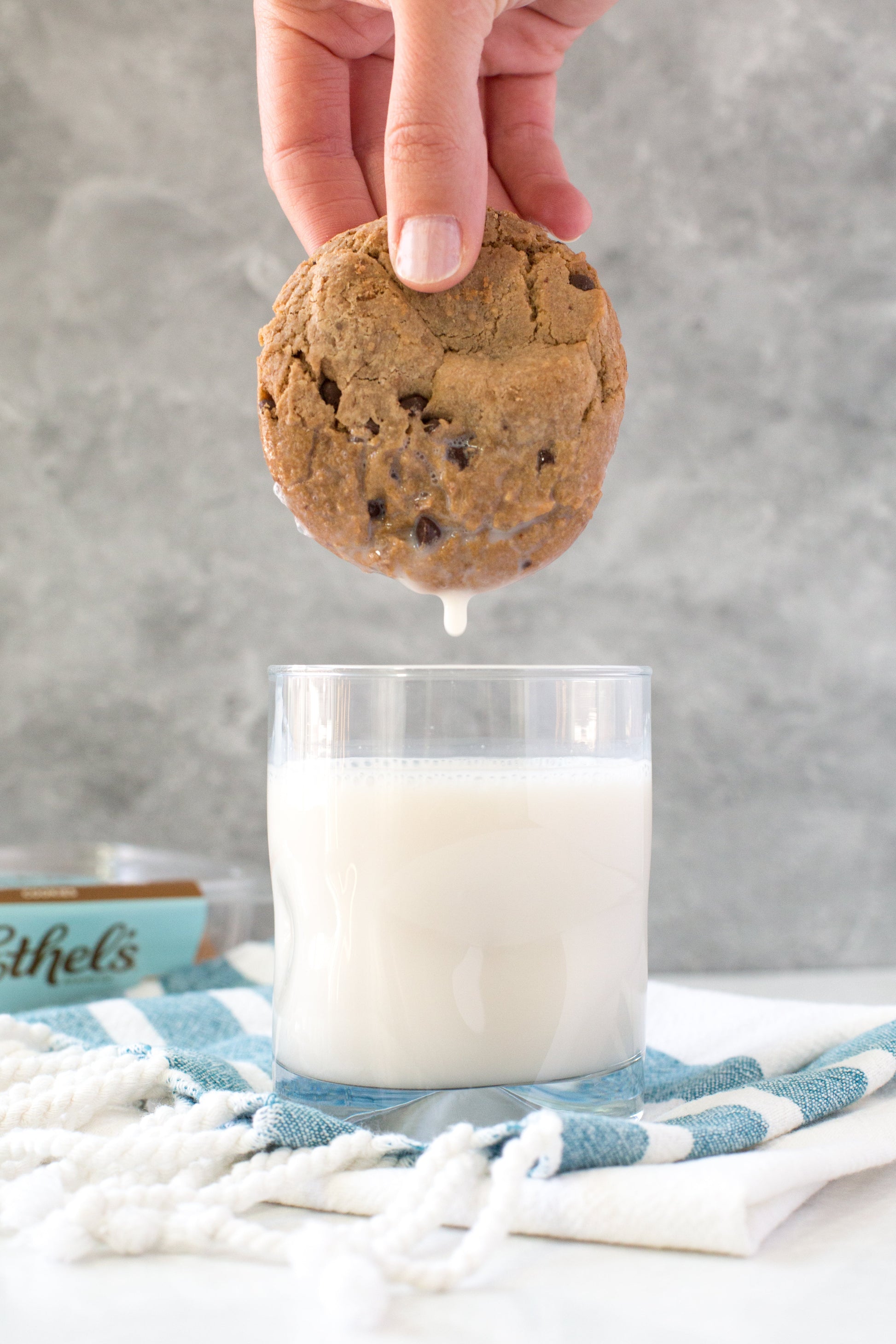 Ethel's Brown Butter Chocolate Chip Cookies from Ethels Baking Company, featuring golden-brown cookies with melted chocolate chips.