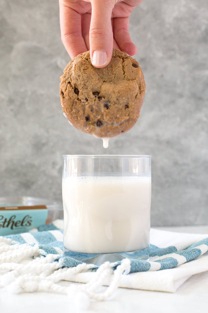 Ethel's Brown Butter Chocolate Chip Cookies from Ethels Baking Company, featuring golden-brown cookies with melted chocolate chips.