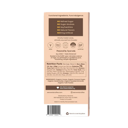 Elements Truffles Almond Crunch chocolates with rich almond-filled truffles coated in smooth chocolate.