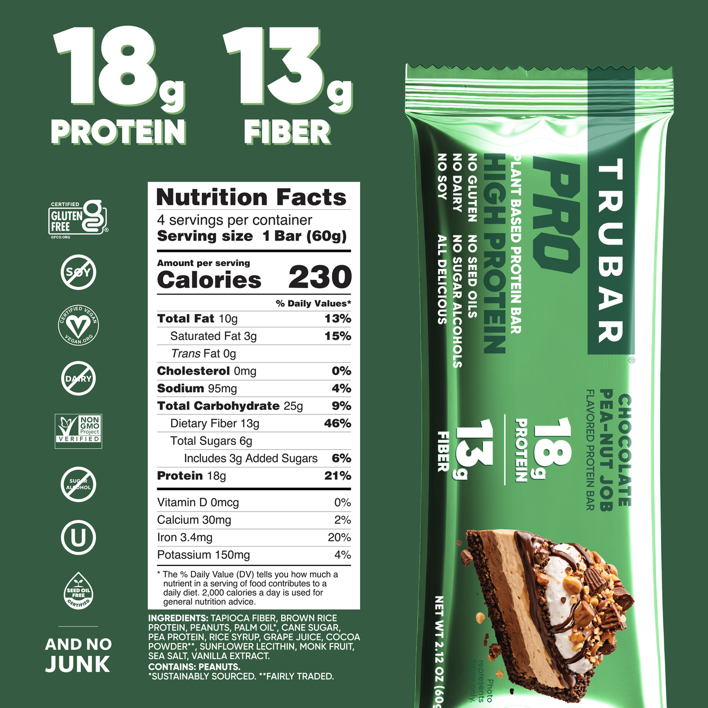 TRUBAR PRO Chocolate Pea-nut Job