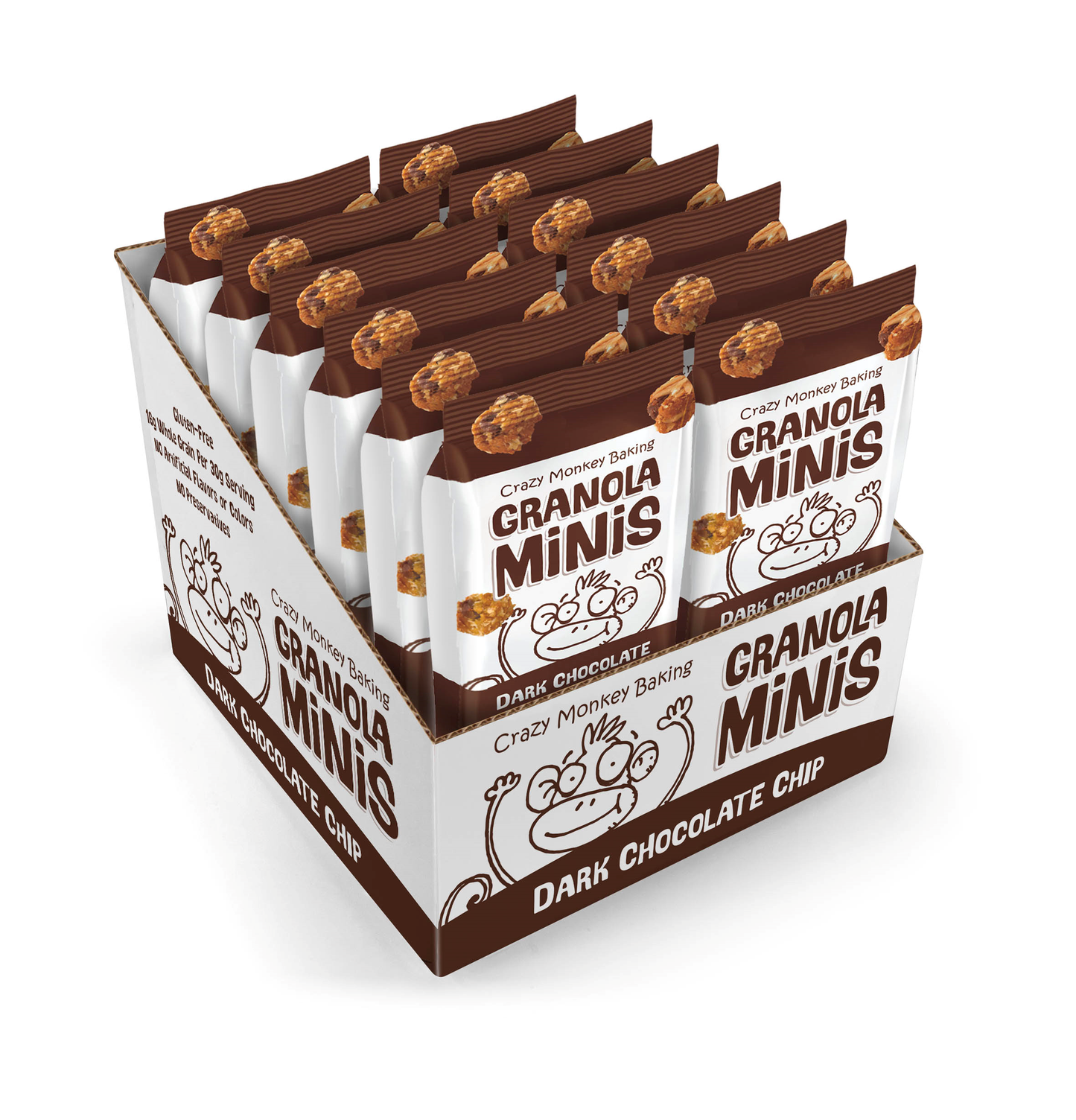 Crazy Monkey Grab & Go 12-Pack Granola