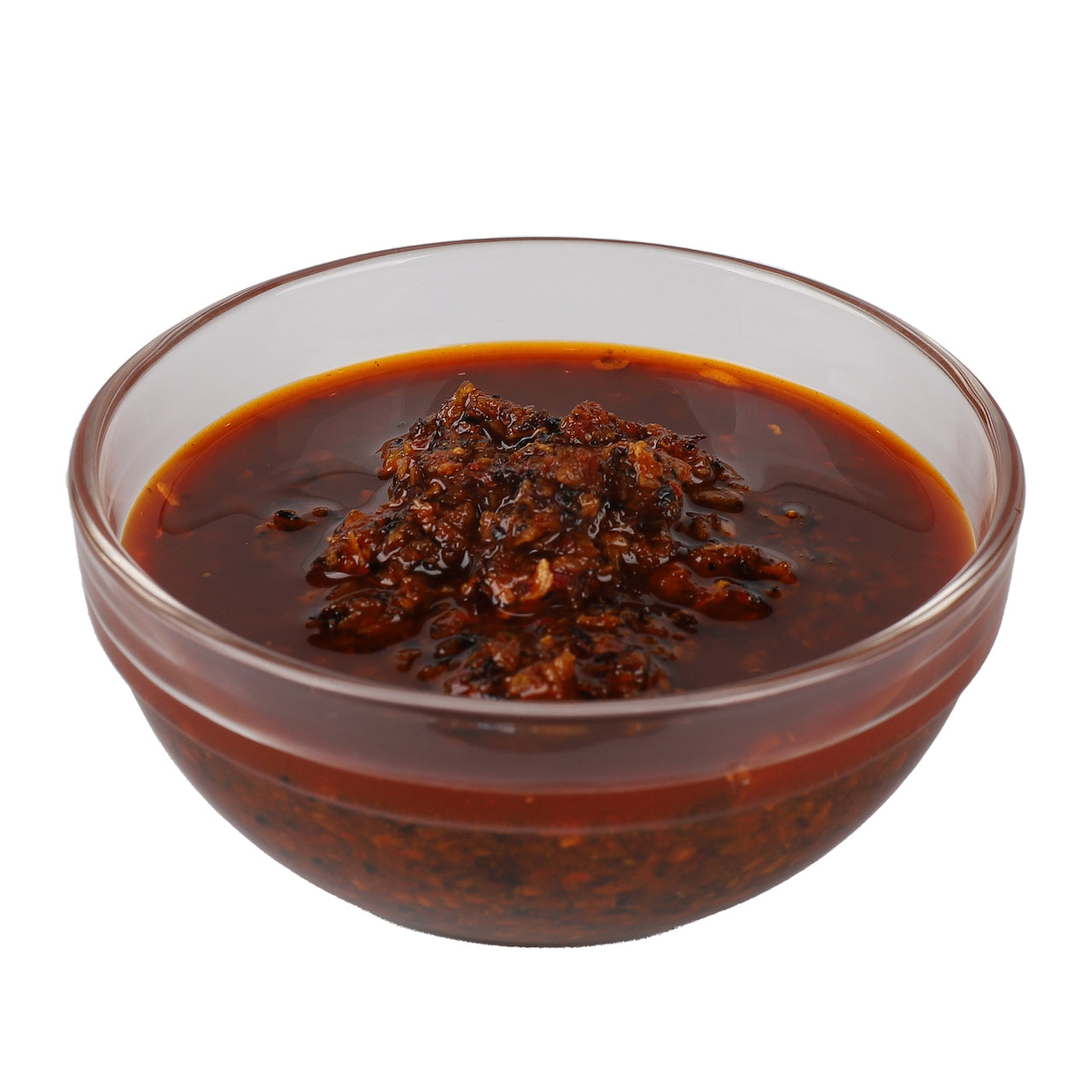 Jar of Mr Bing Chili Crisp Mild 7 oz from Mr Bing Foods, showing the spicy chili oil condiment with a label and lid.