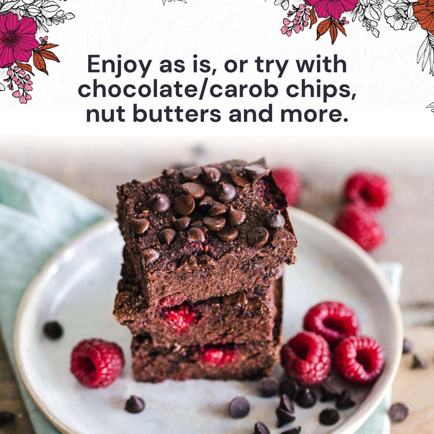 Eat G.A.N.G.S.T.E.R. Chewy Choconot Brownie Mix package with six chocolate brownie mixes, ready for baking.