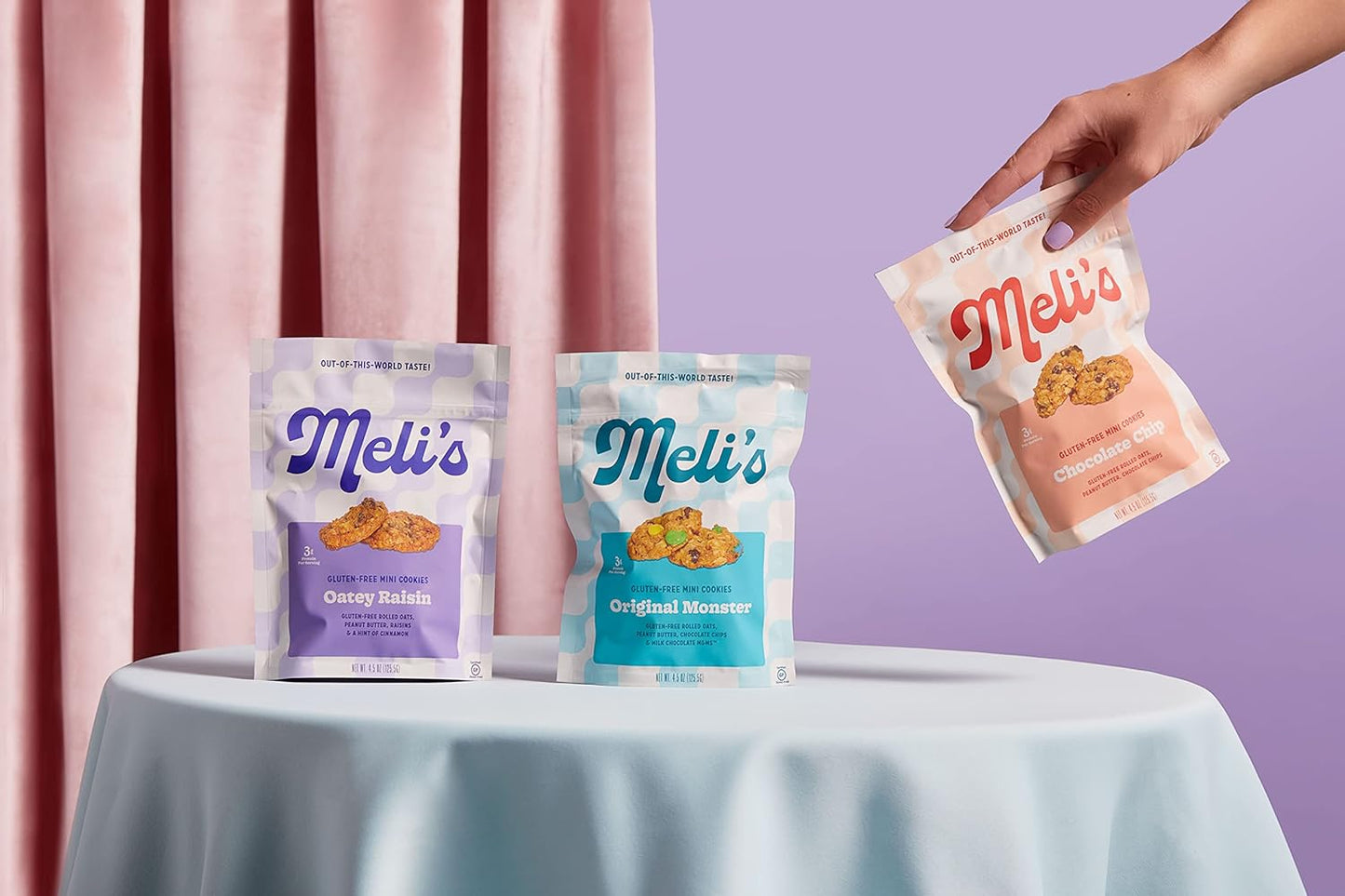 Meli's Variety Pack Minis- OG Monster, Chocolate Chip, Oatey Raisin