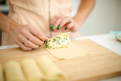 Fresh gluten-free lasagna sheets by Taste Republic Gluten-Free, stacked in a 6-pack, ready for cooking