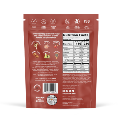 Pan's Applewood BBQ Mushroom Jerky Five Pack