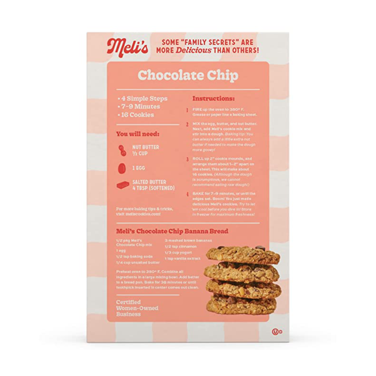 Meli's Chocolate Chip Cookie Mix (3-Pack)