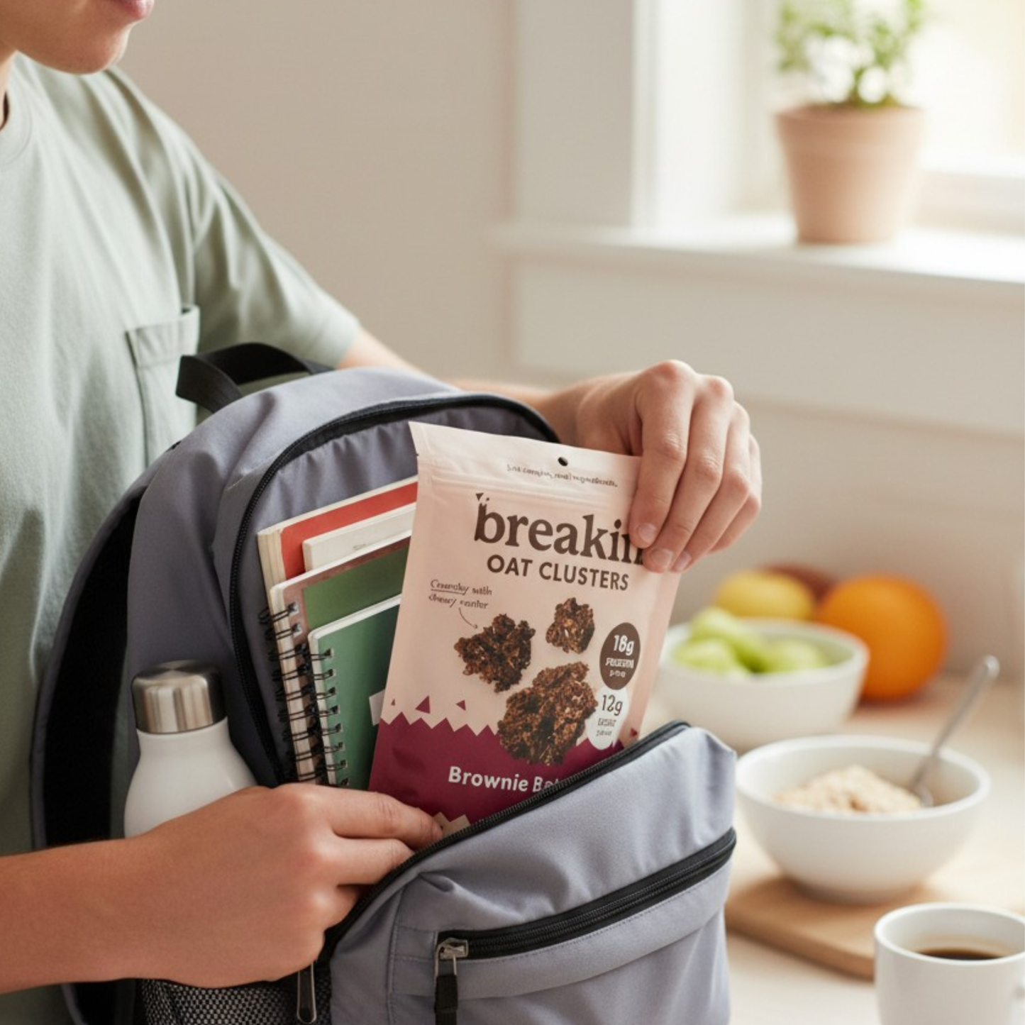 Breakin Snacks Brownie Batter Oat Clusters (3 or 6 pack)