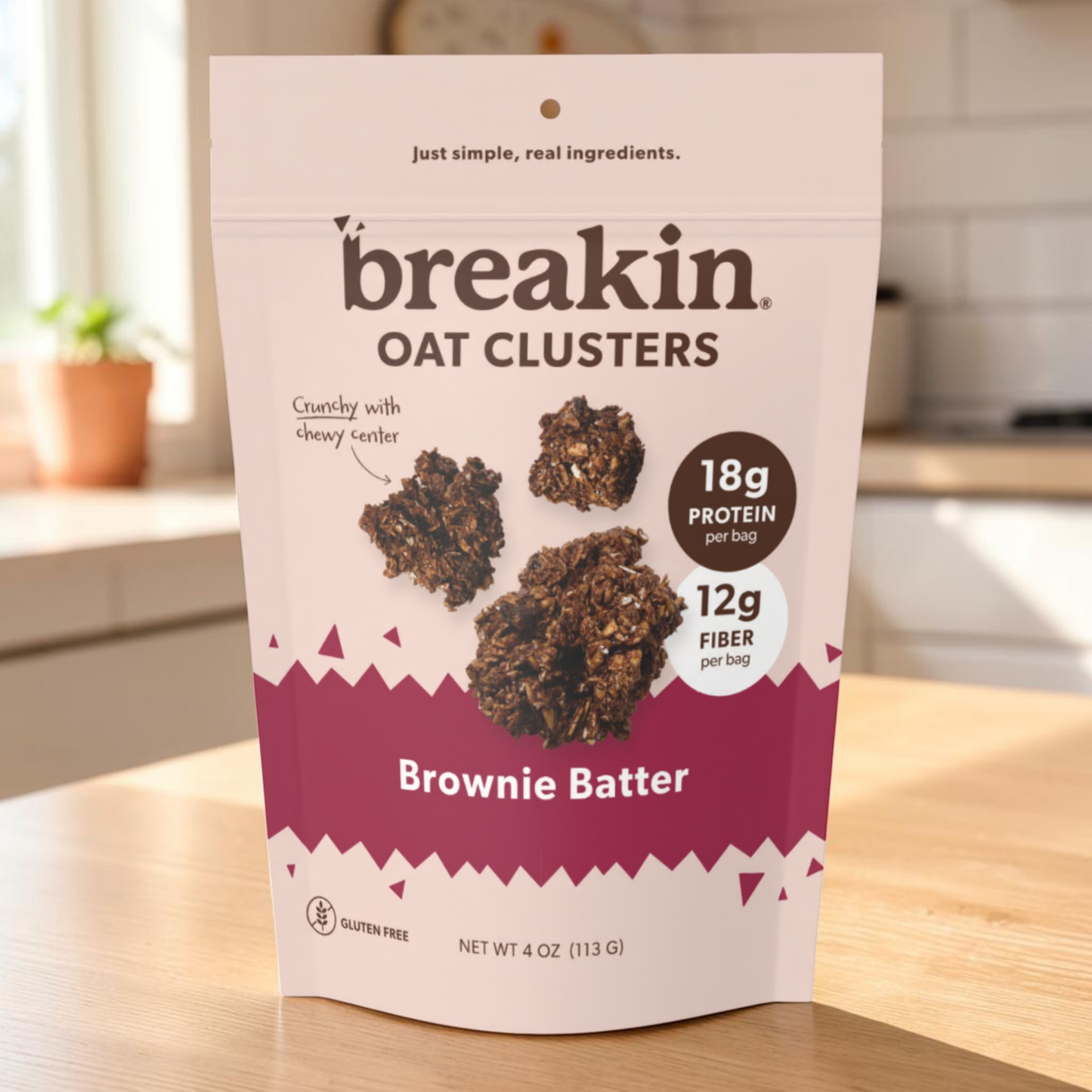 Breakin Snacks Brownie Batter Oat Clusters (3 or 6 pack)