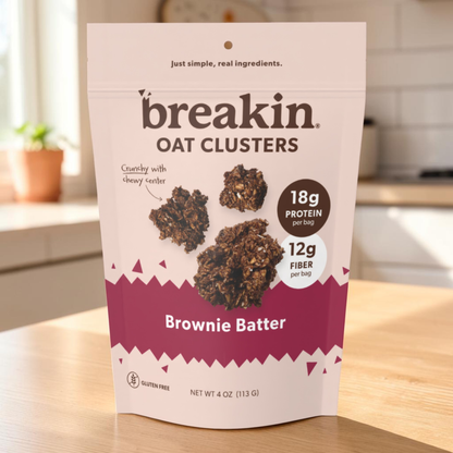 Breakin Snacks Brownie Batter Oat Clusters (3 or 6 pack)