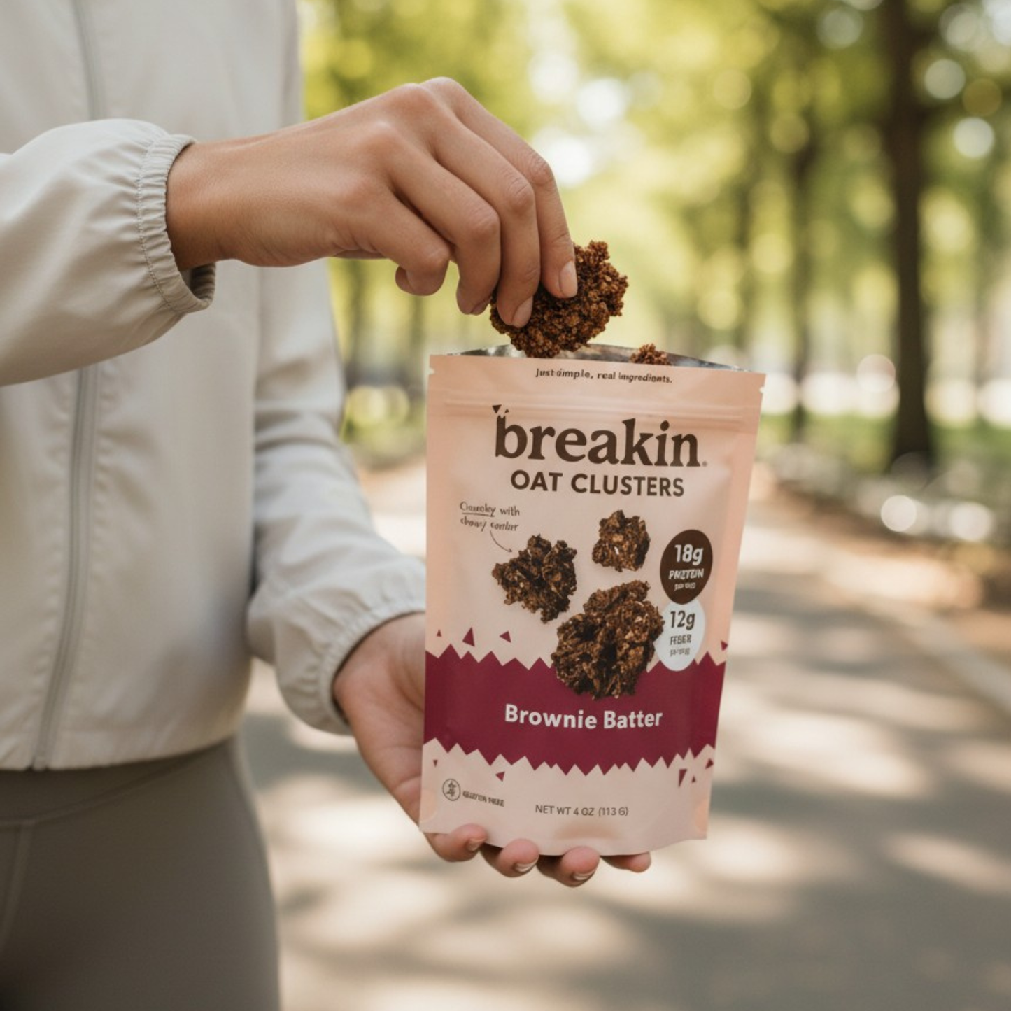 Breakin Snacks Brownie Batter Oat Clusters (3 or 6 pack)