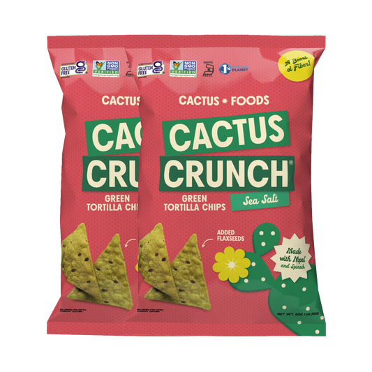 Cactus Foods Cactus Crunch Sea Salt Tortilla Chips 4-pack, crispy chips with sea salt flavor, perfect for snacking