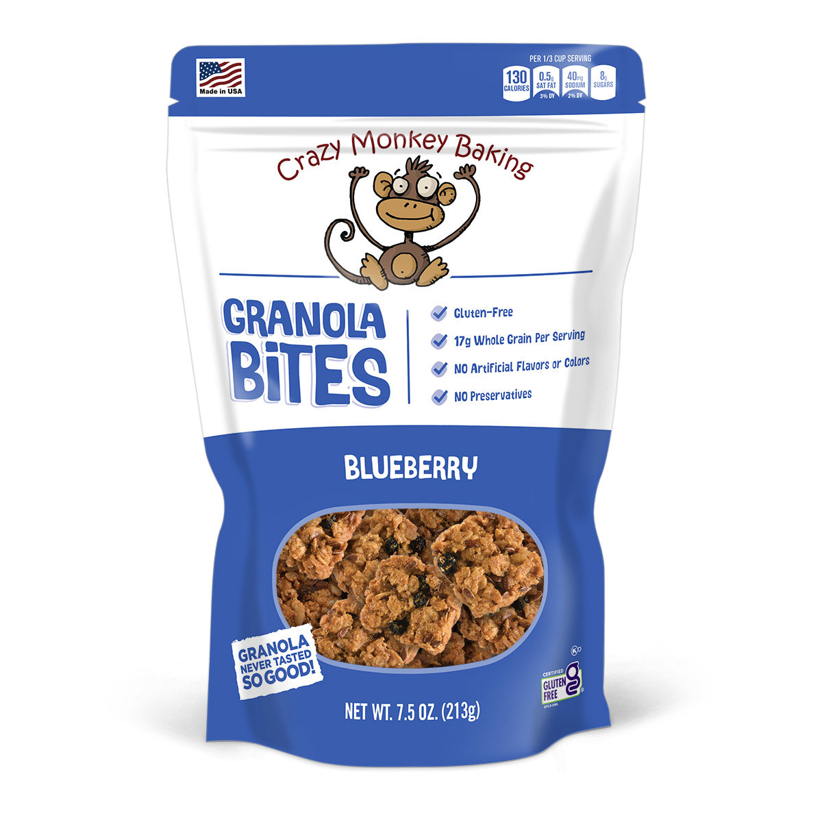 Crazy Monkey Blueberry Granola Bites