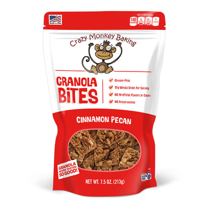 Crazy Monkey Cinnamon Pecan Granola Bites
