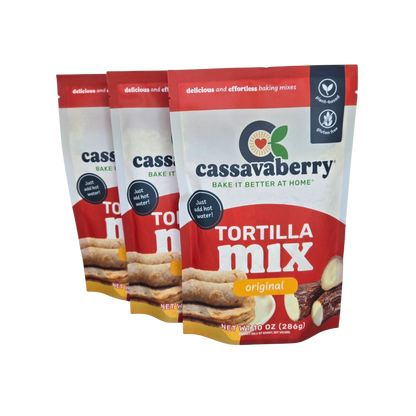 Cassavaberry Tortilla Mix | Grain-Free (3-pack)