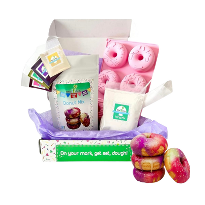 Little GF Chefs Unicorn Donuts Kit with colorful donut molds and decorating tools for kids' baking fun