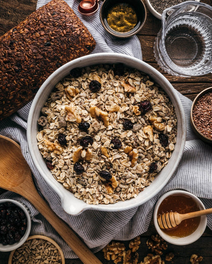Good Friend cranberry walnut bread mix for home baking, shown in a package with fresh cranberries and walnuts.