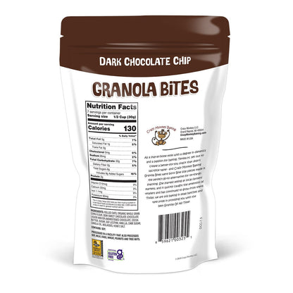 Crazy Monkey Dark Chocolate Chip Granola Bites