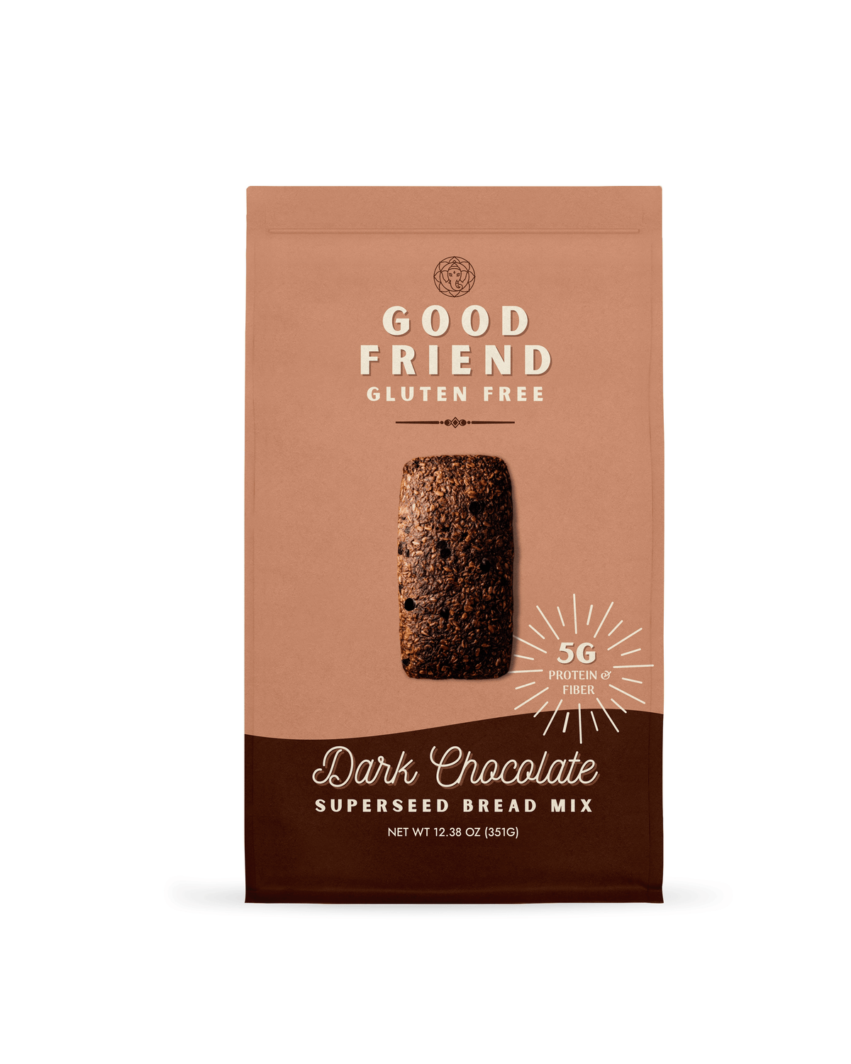 Good Friend Dark Chocolate Bread Mix, 4-pack bags front view
