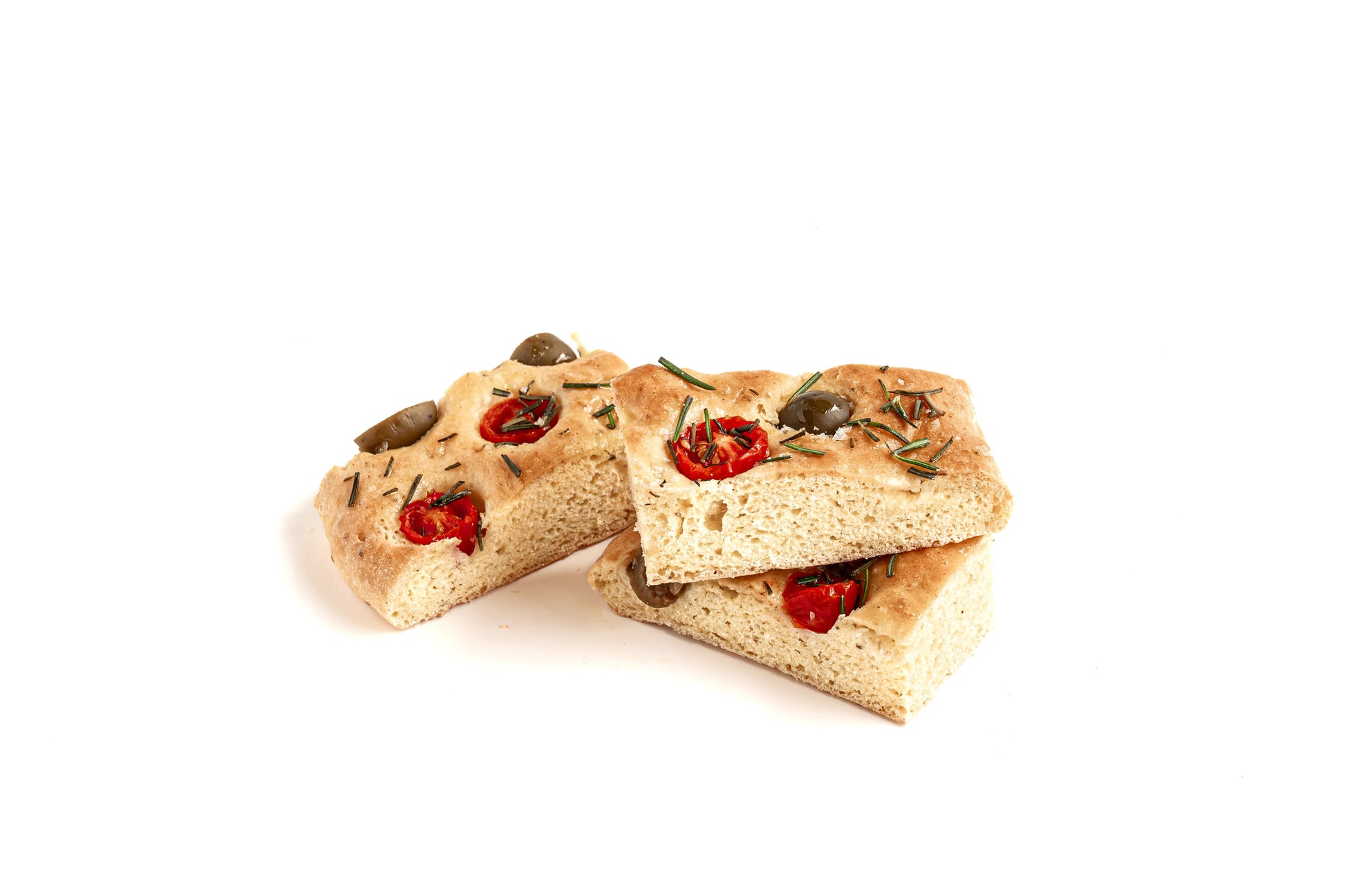 gfJules gluten-free focaccia bread baking mix in a bowl, ready for preparation, showcasing the product packaging and ingredients.