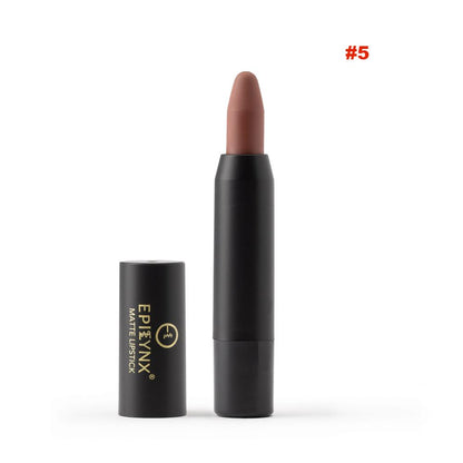 EpiLynx Perfect Lip Crayon in shade 05, a hydrating and buildable vegan and gluten-free lipstick balm pencil.