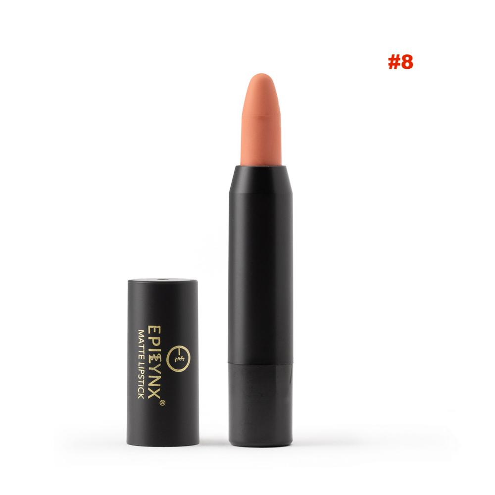EpiLynx Perfect Lip Crayon in shade 08, hydrating and buildable vegan gluten-free lipstick balm pencil with a smooth, rounded tip.