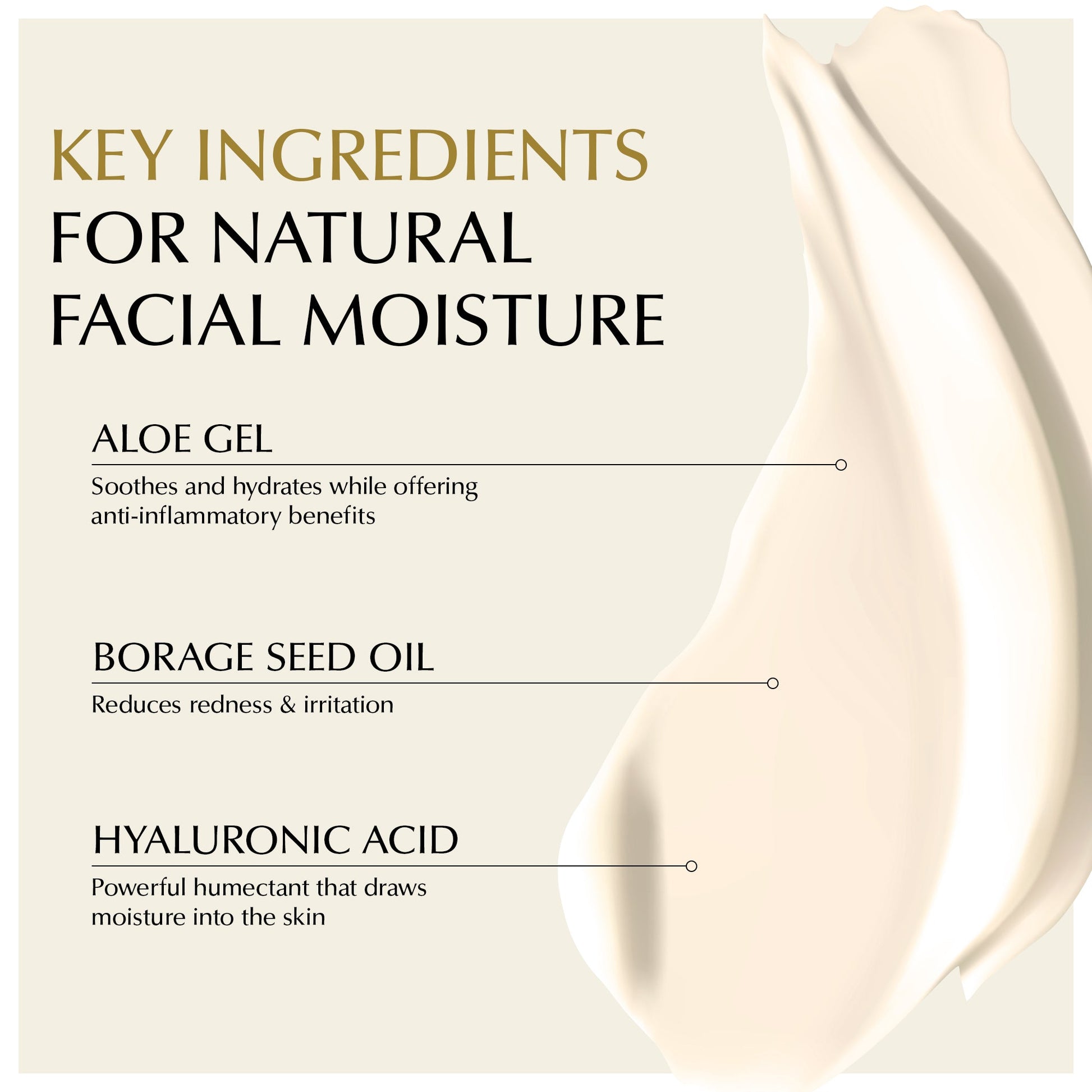 EpiLynx lightweight face moisturizer for sensitive and dry skin, featuring a calming and hydrating serum in a sleek bottle.