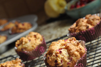 Gluten-free gfJules muffin mix package with baking instructions and ingredients on the label.