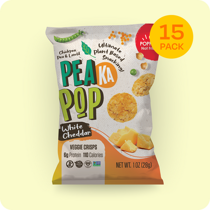 PeaKaPop White Cheddar Veggie Crisps