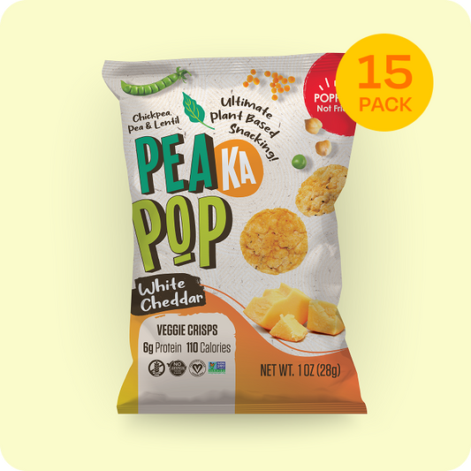 PeaKaPop White Cheddar Veggie Crisps