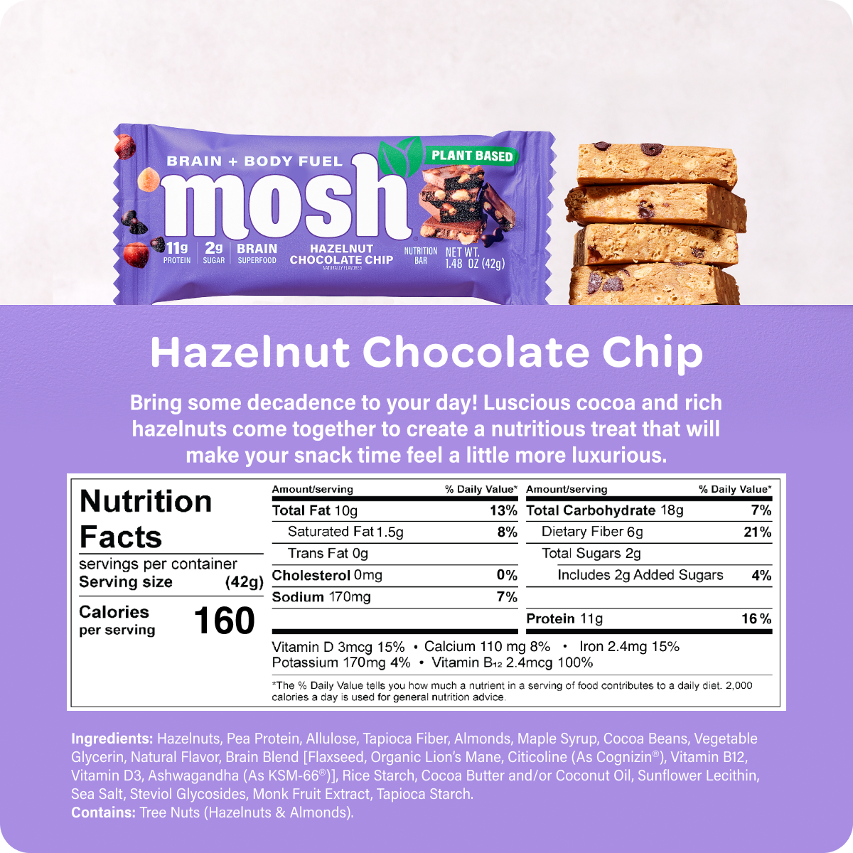 Mosh Hazelnut Chocolate Chip