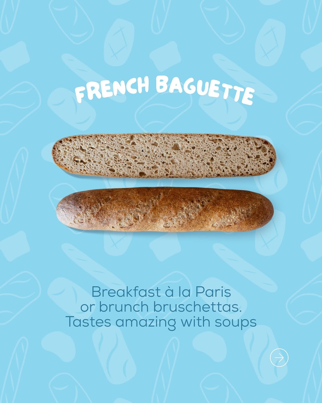 Heaven GF Bakery French Vegan Sourdough Baguette (4 Pack)
