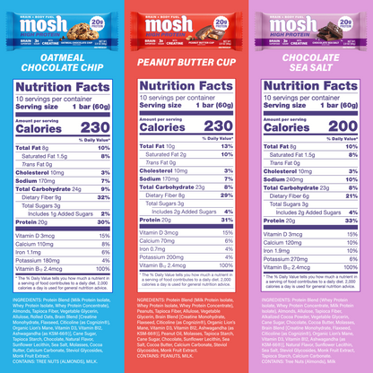 Mosh High Protein Variety Pack