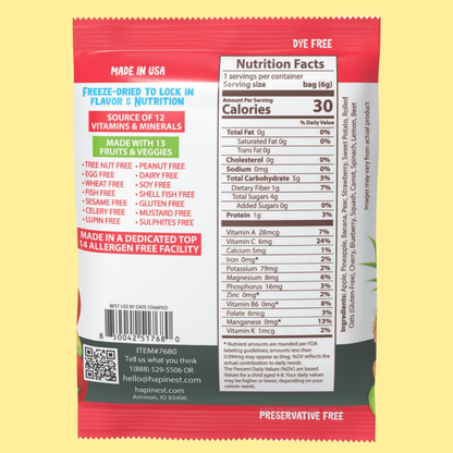 Hapinest 3 Fun Flavors Smoothie Crisps