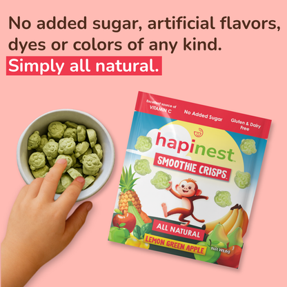 Hapinest Lemon Green Apple Smoothie Crisps